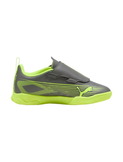 Chuteira Futsal Puma Ultra 5 Play Velcro Infantil - Cinza