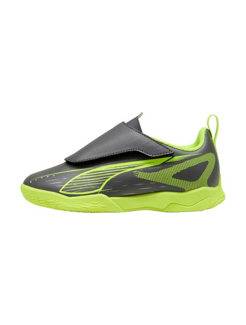 Chuteira Futsal Puma Ultra 5 Play Velcro Infantil - Cinza