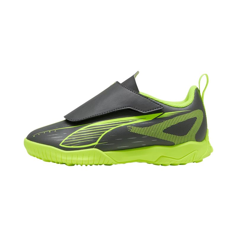 chuteira-society-puma-ultra-5-play-velcro-infantil-cinza