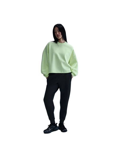 Blusão Nike 24.7 Impossibly Soft Knit Crew Feminino - Amarelo