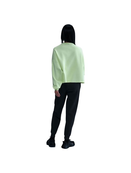 Blusão Nike 24.7 Impossibly Soft Knit Crew Feminino - Amarelo