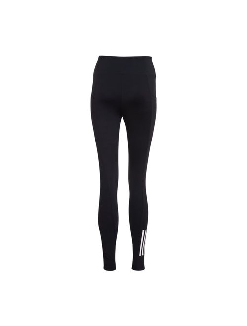 Calça Legging Adidas 3 Listras Com Bolso Feminina - Preta
