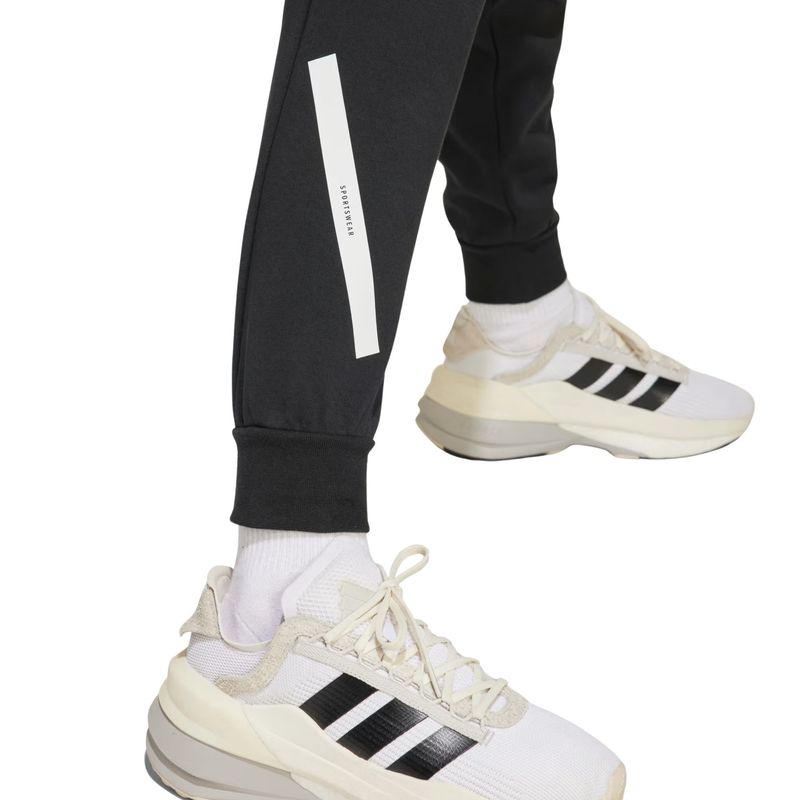 calca-adidas-zne-tapered-leg-junior-infantil-preta-branca