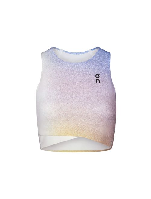 Top On Running Court Crop Feminino - Branco/Multicolor