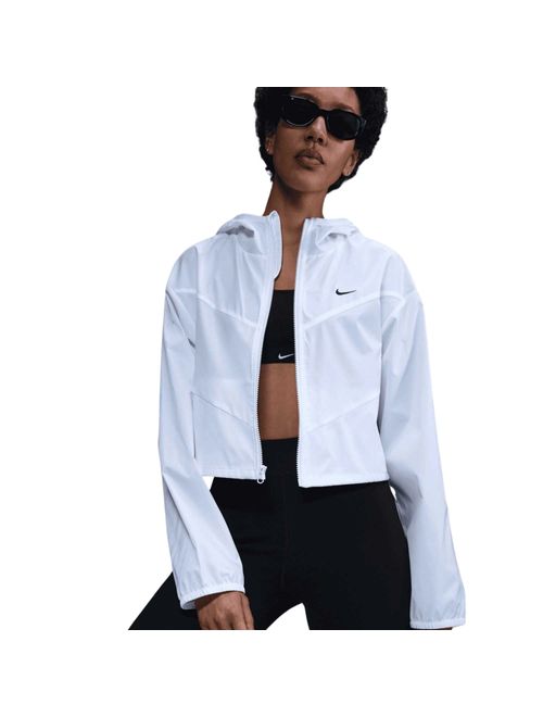 Jaqueta Com Capuz Nike Corta Vento Ltwt Hded Feminina - Branca
