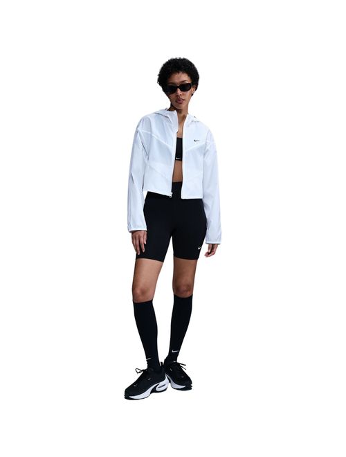 Jaqueta Com Capuz Nike Corta Vento Ltwt Hded Feminina - Branca