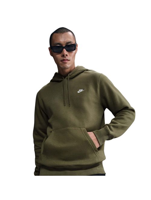 Blusão Com Capuz Nike Club Fleece Bb Hoodie Masculino - Marrom