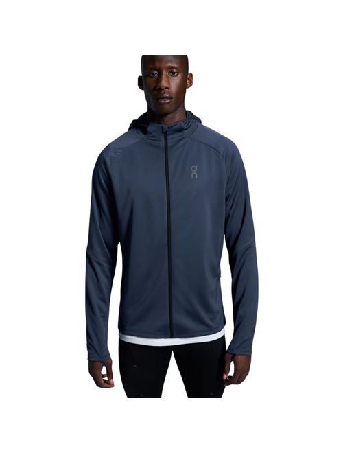 Jaqueta Com Capuz On Running Climate Zip Hoodie Masculina - Marinho