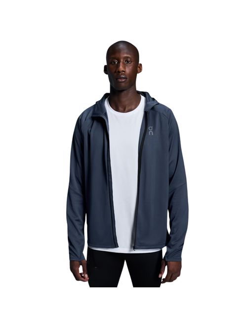 Jaqueta Com Capuz On Running Climate Zip Hoodie Masculina - Marinho