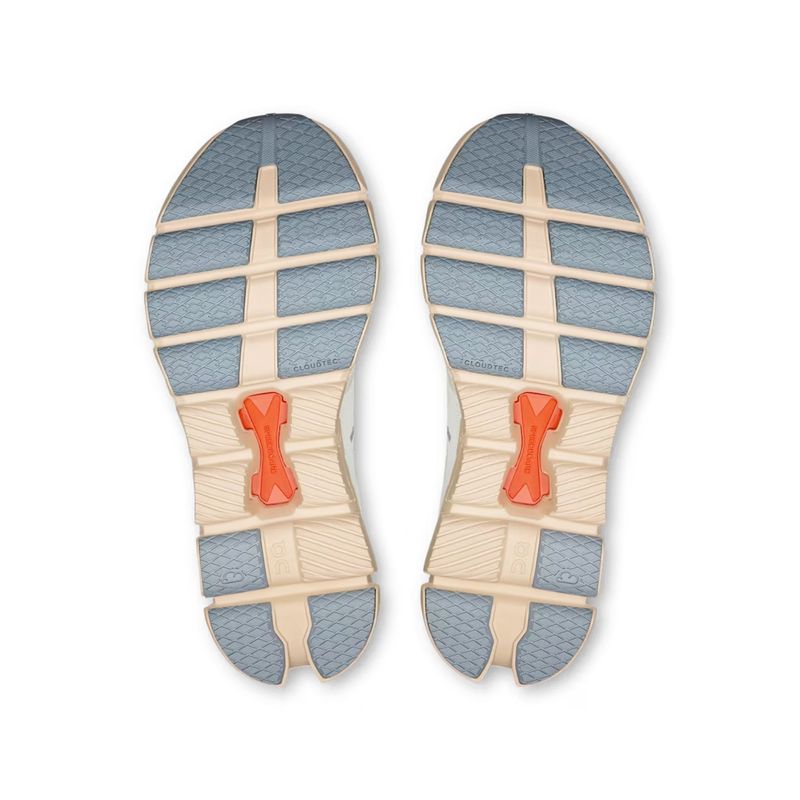tenis-on-running-cloud-x-4-feminino-branco-salmao