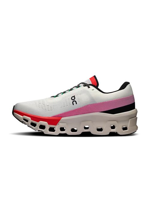 Tênis On Running Cloudmonster 2 Masculino - Branco/Vermelho