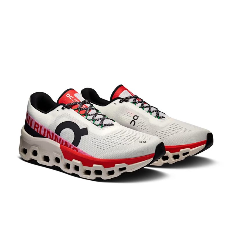 tenis-on-running-cloudmonster-2-masculino-branco-vermelho