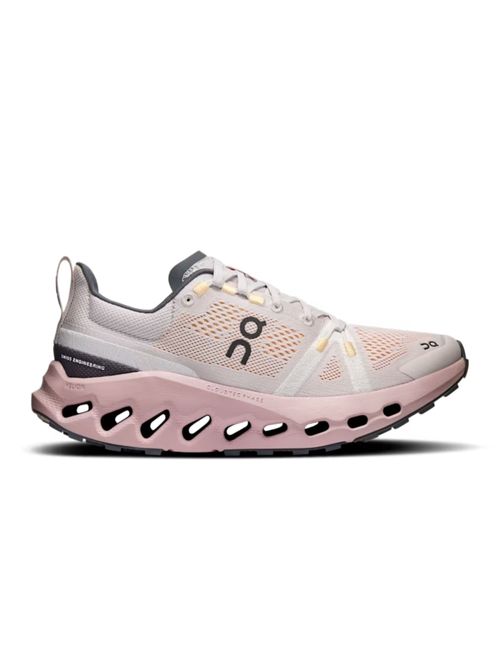 Tênis On Running Cloudsurfer Trail 1 Feminino - Branco/Rosa