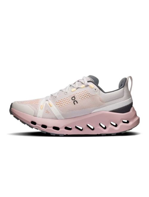 Tênis On Running Cloudsurfer Trail 1 Feminino - Branco/Rosa