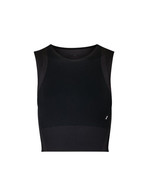 Top On Running Studio Knit Crop Feminino - Preto