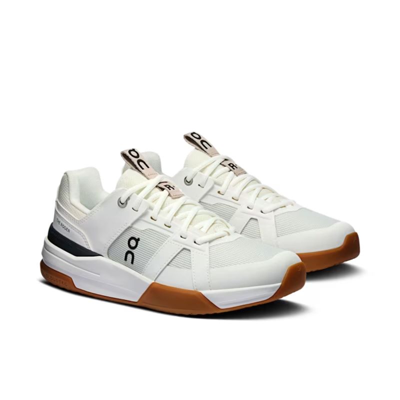 tenis-on-running-the-roger-clubhouse-pro-youth-infantil-branco-marrom