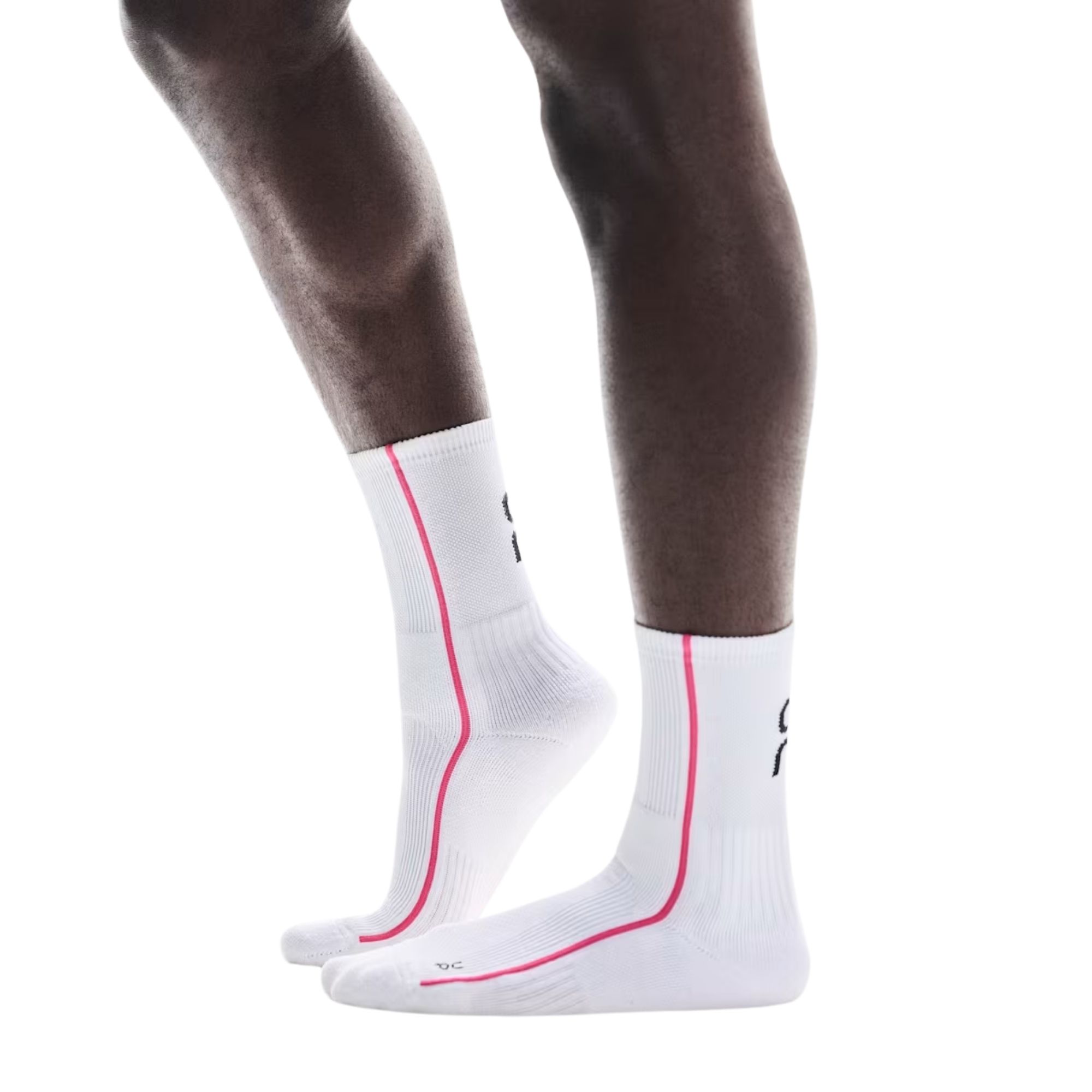 Meia On Running  Court High Masculina - Branca/Rosa