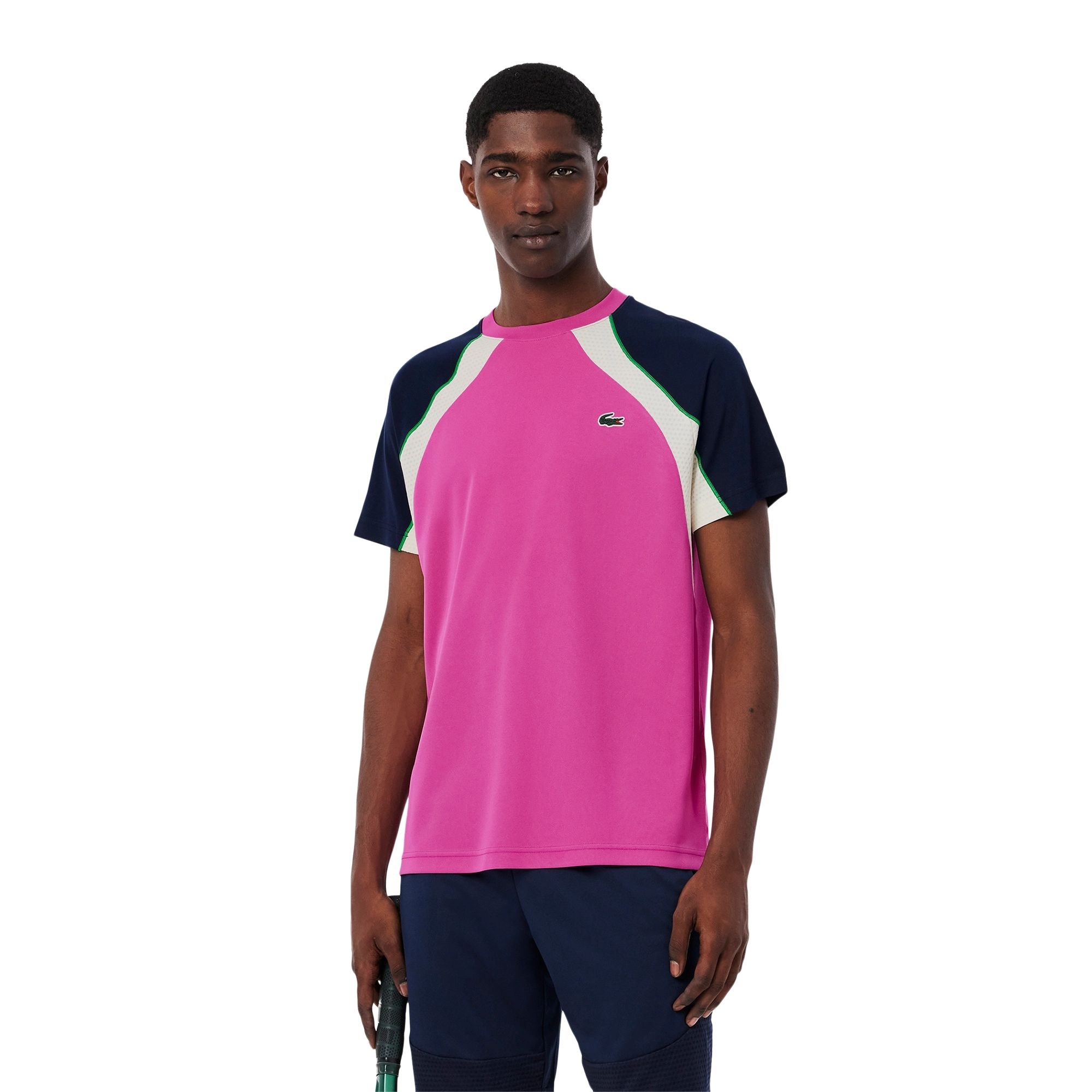 Camiseta Lacoste Sport Masculina - Pink/Multicolor