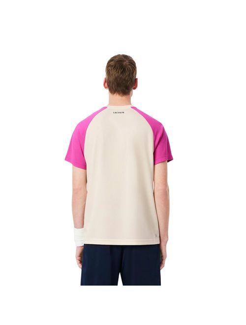 Camiseta Lacoste Sport Masculina - Branca/Multicolor