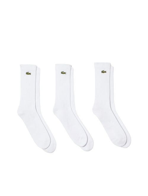 Kit Meia Lacoste Sport 3 Pares Masculina - Branca