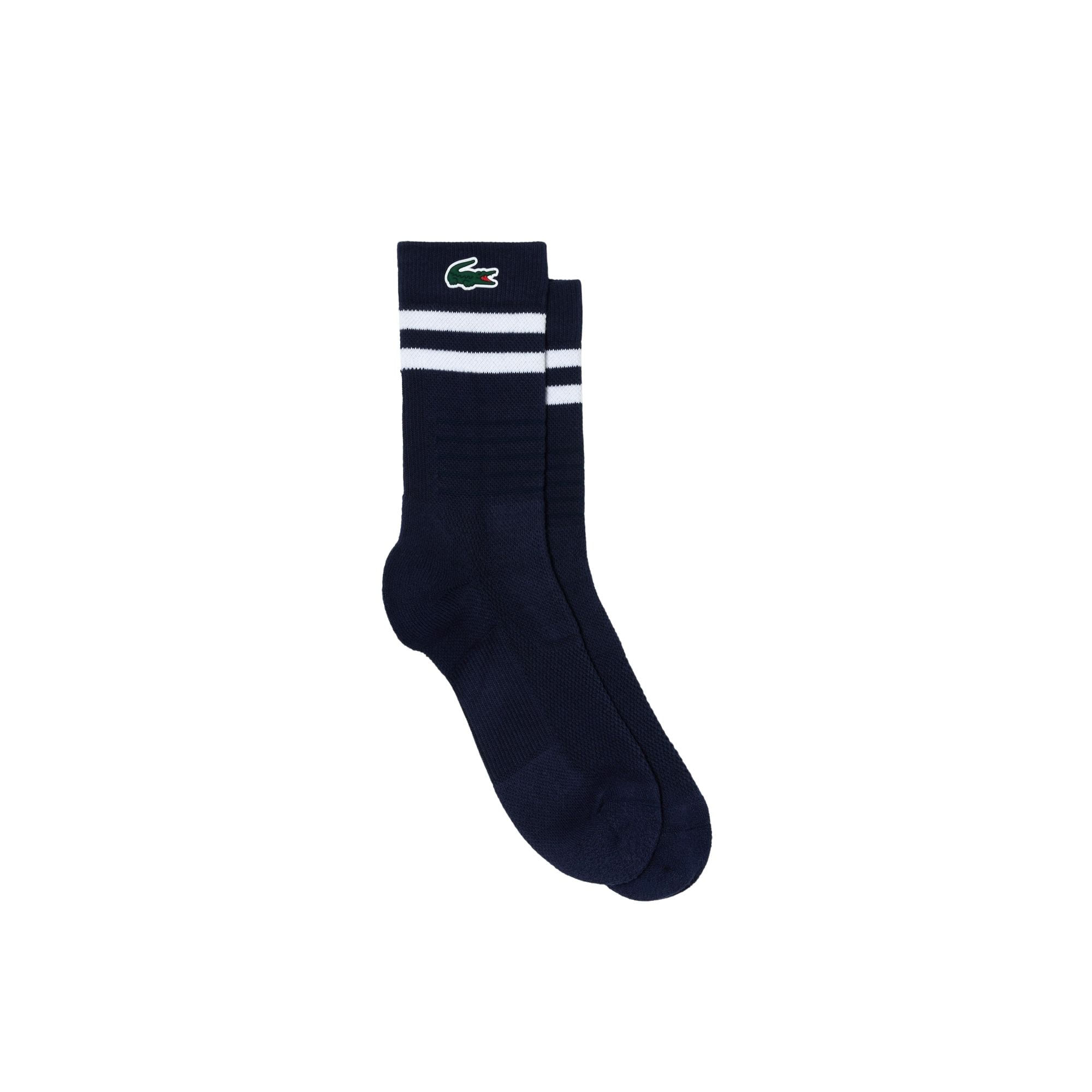 Meia Lacoste Sport Masculina - Marinho/Branco