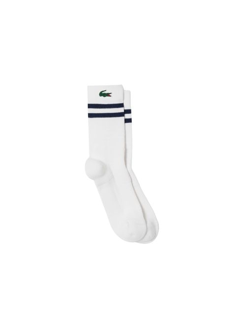 Meia Lacoste Sport Masculina - Branca/Azul