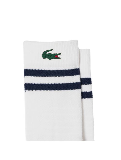 Meia Lacoste Sport Masculina - Branca/Azul