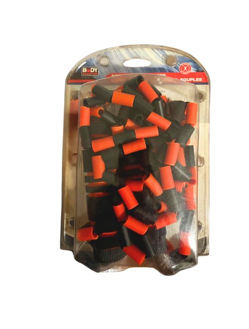 Corda De Pular Body Sculpture Pular Body Sculpture Unissex - Preta/Laranja