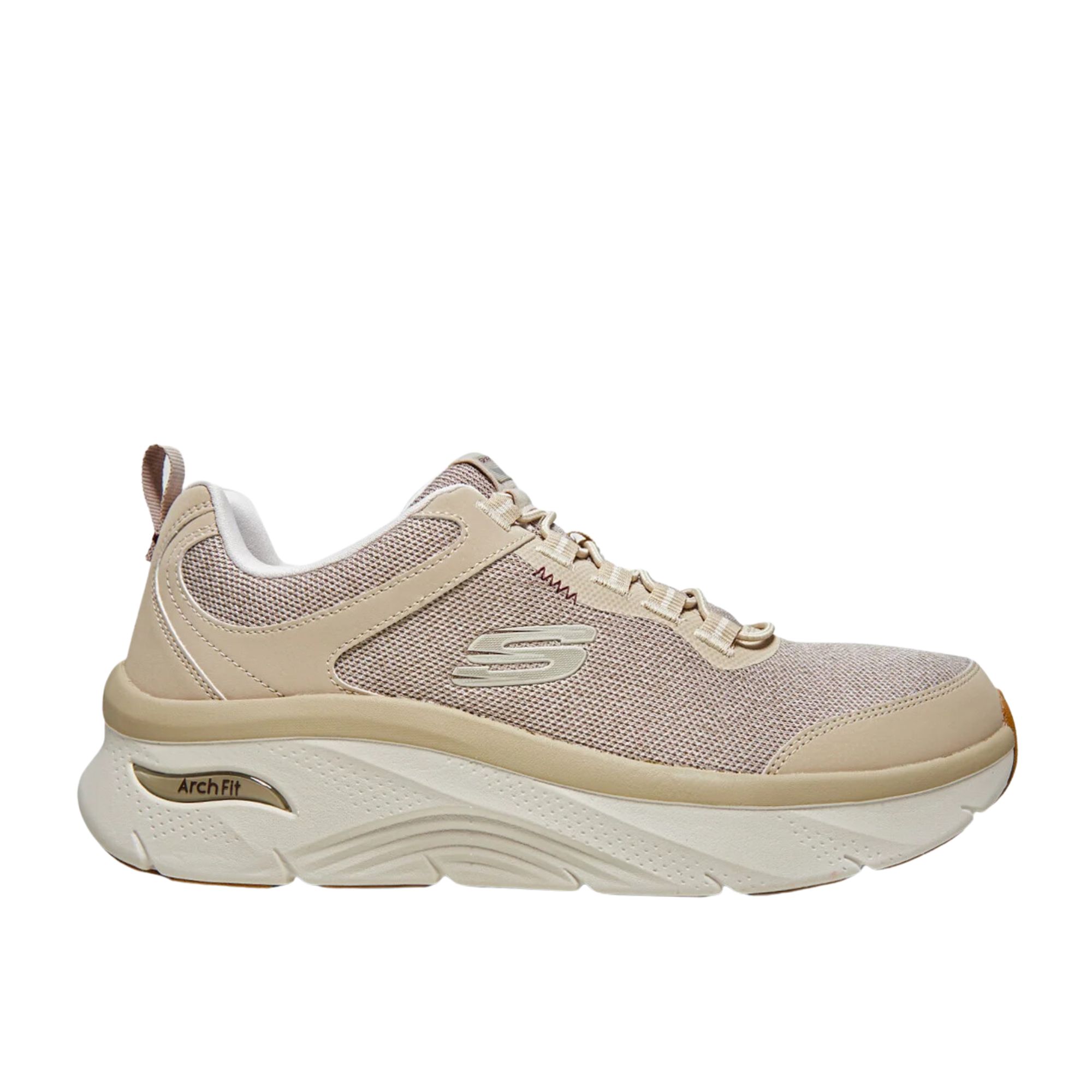Tênis Skechers Arch Fit D Lux Masculino - Bege