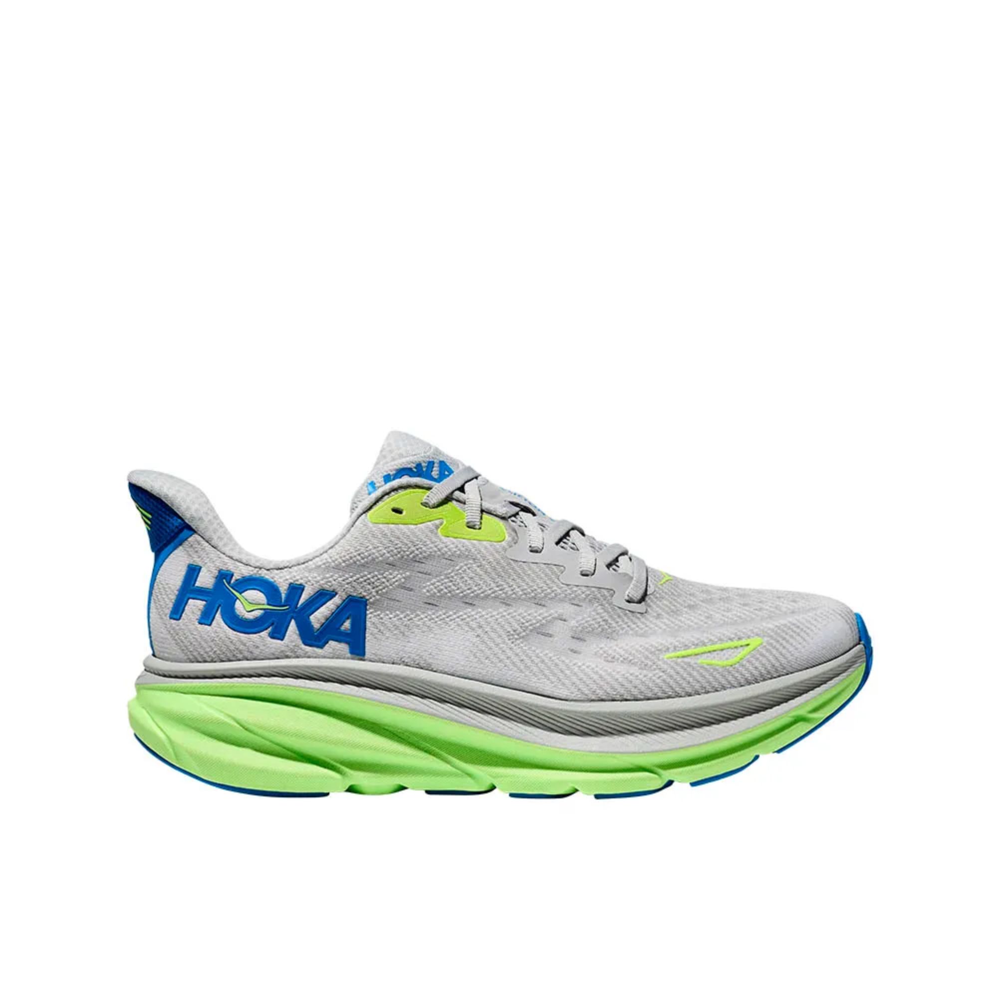 Tênis Hoka Clifton 9 Masculino - Cinza/Verde