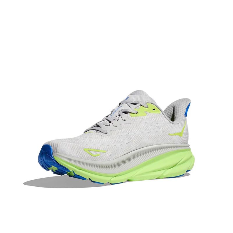 tenis-hoka-clifton-9-masculino-cinza-verde