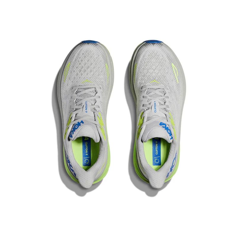 tenis-hoka-clifton-9-masculino-cinza-verde