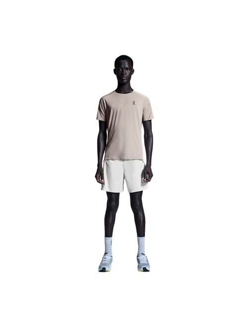 Camiseta On Running Performance-T Masculina - Marrom/Bege