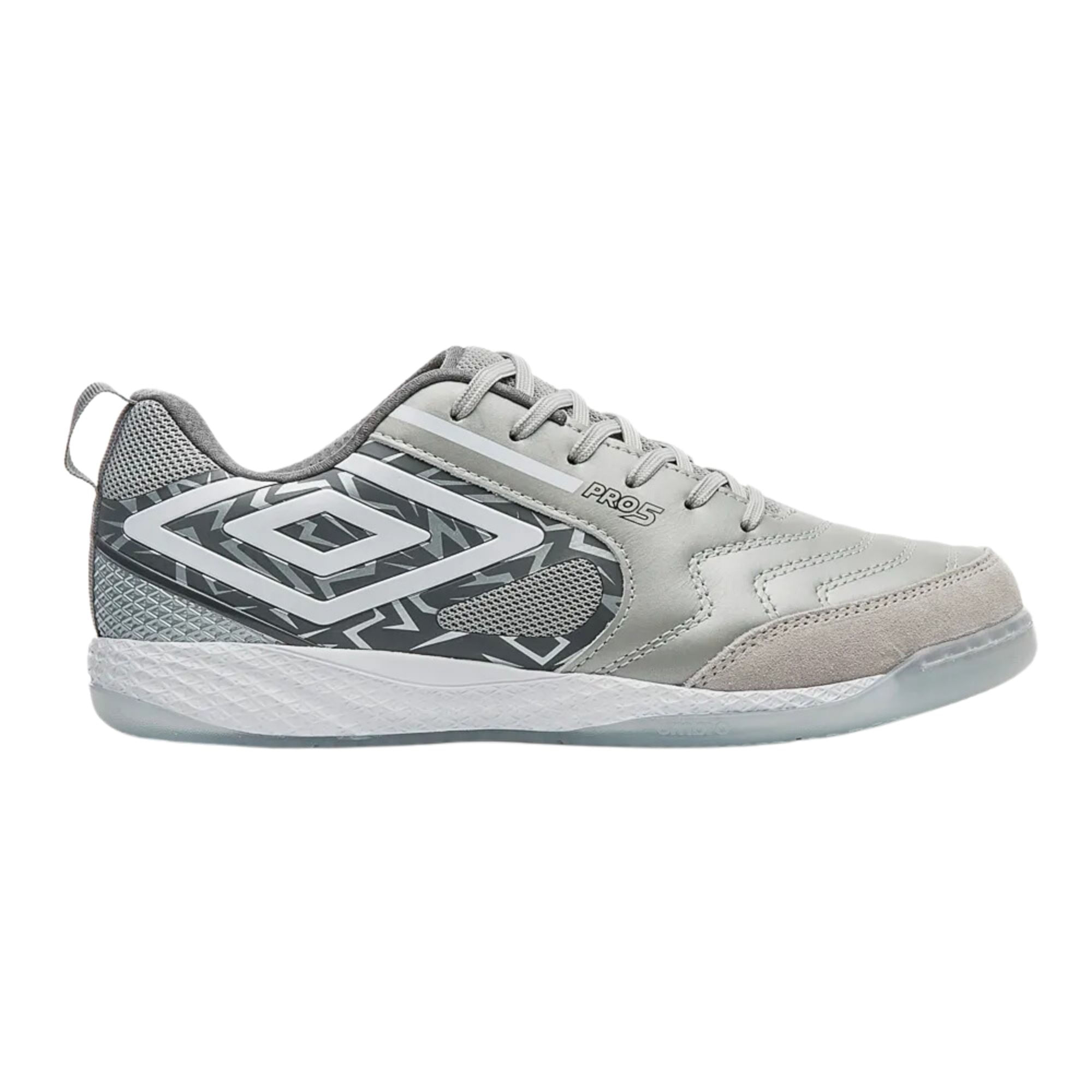 Chuteira Futsal Umbro Pro 5 Bump Masculina - Cinza/Grafite