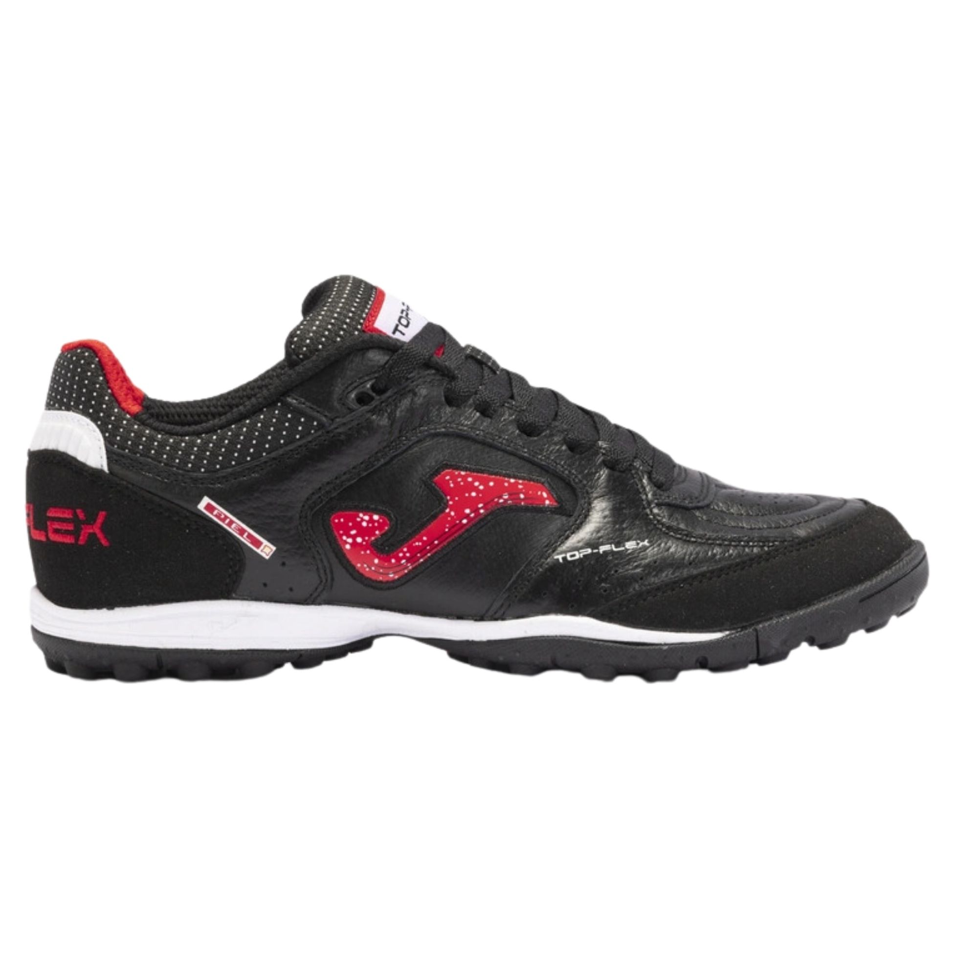 Chuteira Society Joma Top Flex Turf Masculina - Preta/Vermelha