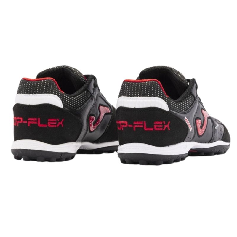 chuteira-society-joma-top-flex-turf-masculina-preta-vermelha