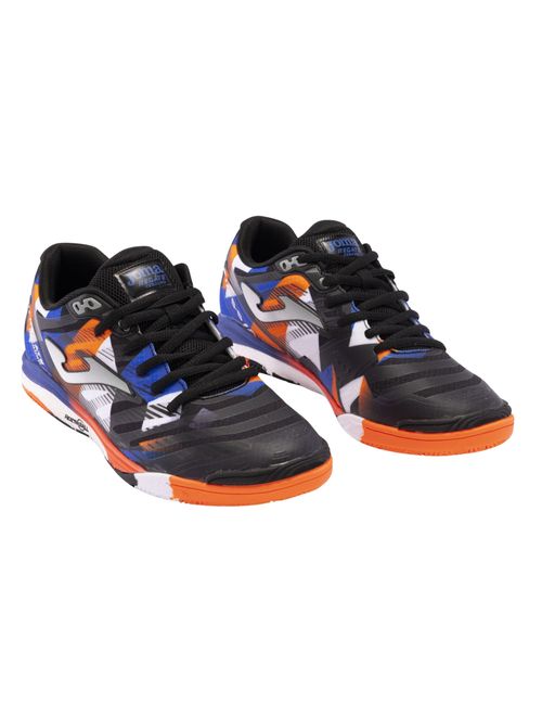 Chuteira Futsal Joma Regate Rebound 24 Masculina - Preta/Laranja