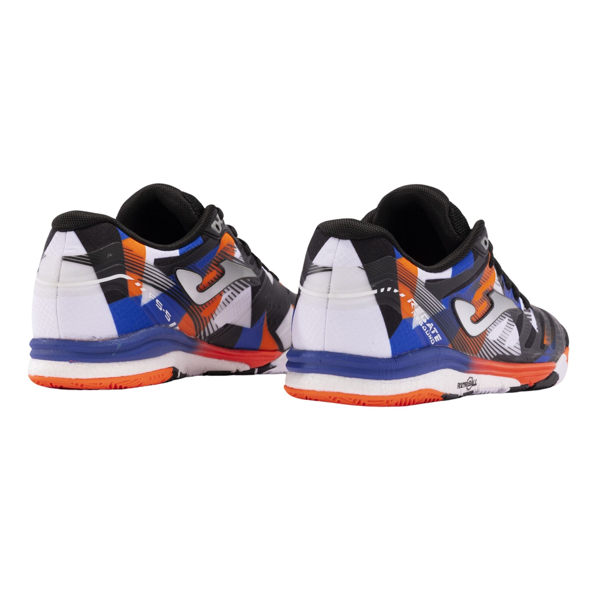 Chuteira Futsal Joma Regate Rebound 24 Masculina - Preta/Laranja
