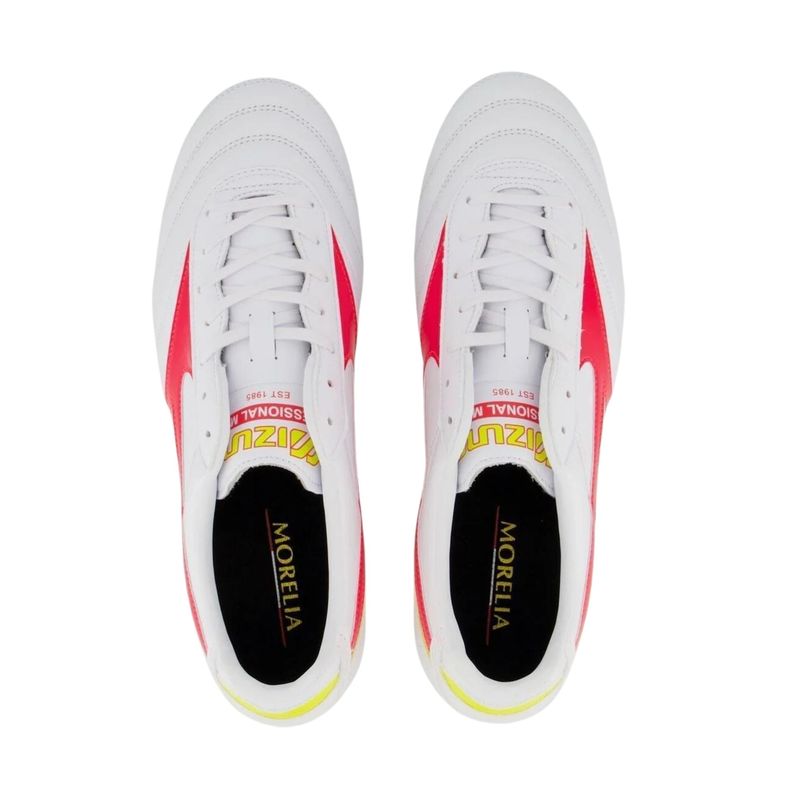 chuteira-campo-mizuno-morelia-ii-pro-masculina-branca