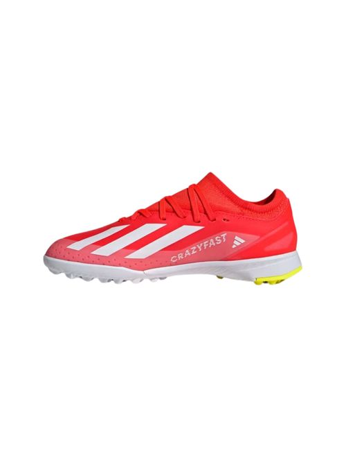 Chuteira Society Adidas X Crazyfast League 3 Infantil - Vermelha/Branca