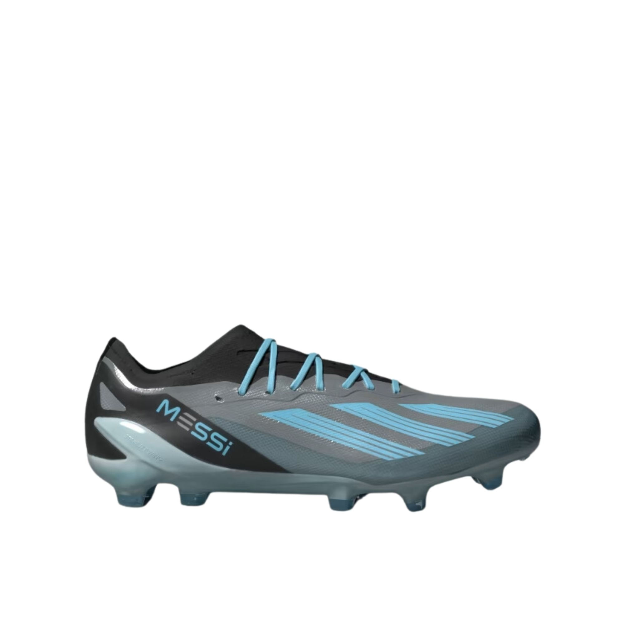 Chuteira Campo Adidas X Crazyfast 1 Messi Masculina - Cinza/Azul/Preta