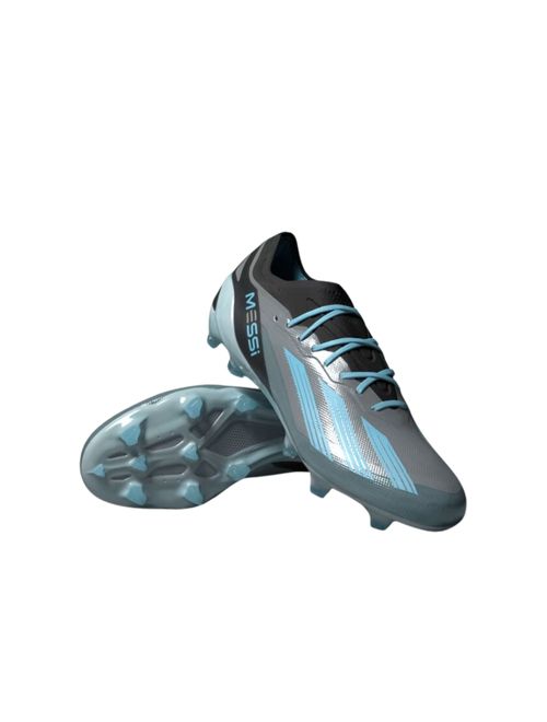 Chuteira Campo Adidas X Crazyfast 1 Messi Masculina - Cinza/Azul/Preta