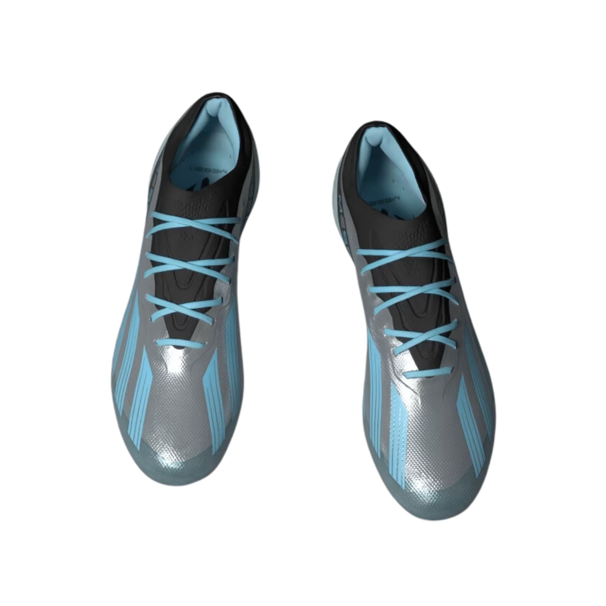 Chuteira Campo Adidas X Crazyfast 1 Messi Masculina - Cinza/Azul
