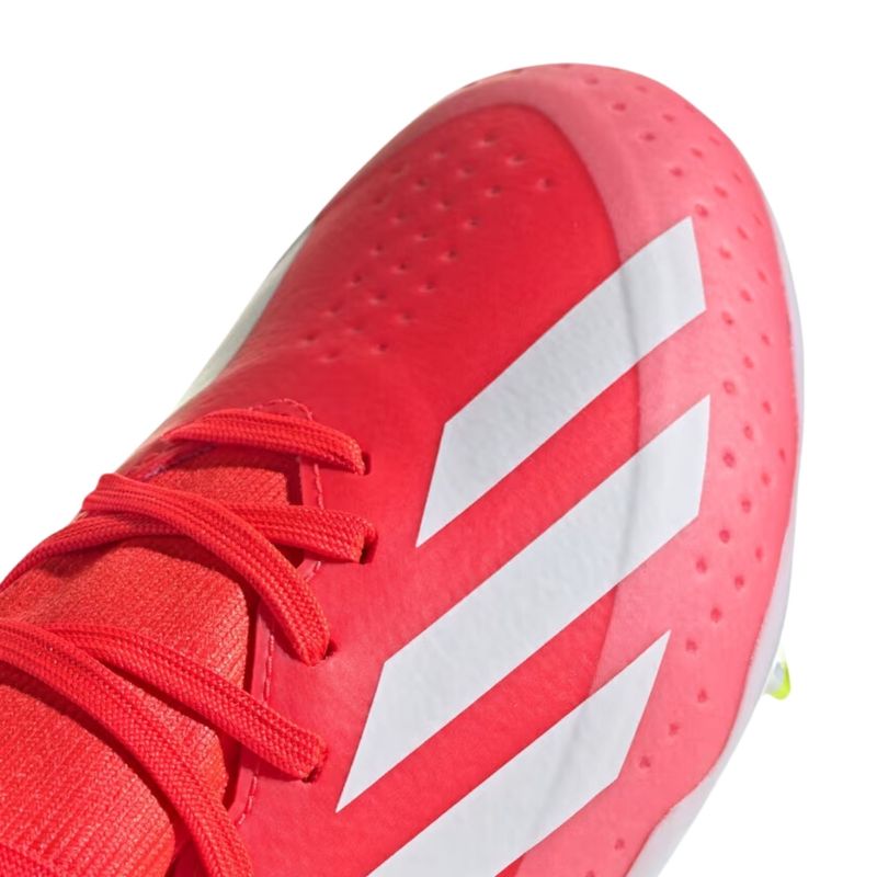 chuteira-campo-adidas-x-crazyfast-league-23-infantil-vermelha-branca-amarela