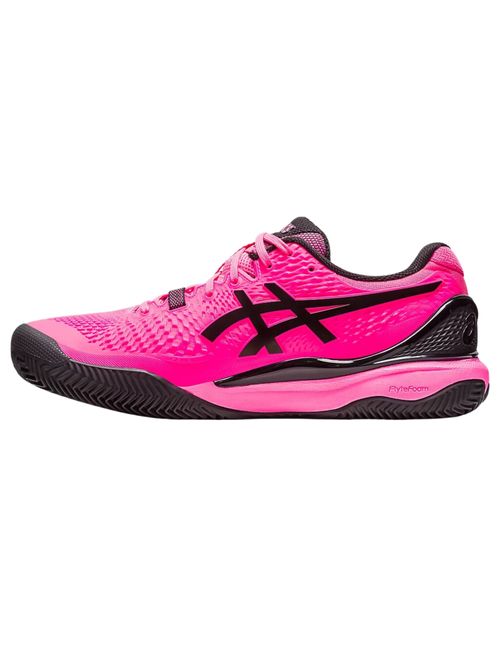 Tênis Asics Resolution 9 Clay Masculino - Rosa/Preto