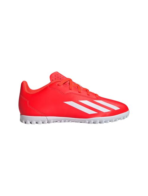 Chuteira Society Adidas X Crazyfast Club 4 Infantil - Vermelha/Branca