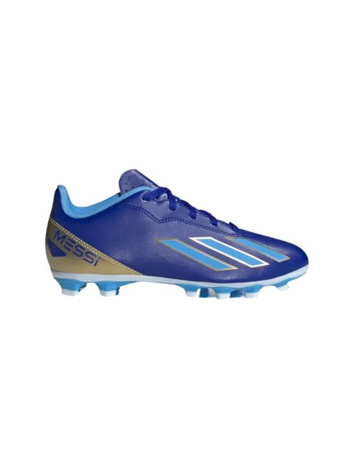 Chuteira Campo Adidas X Crazyfast 23 Messi Club Infantil - Azul/Branca