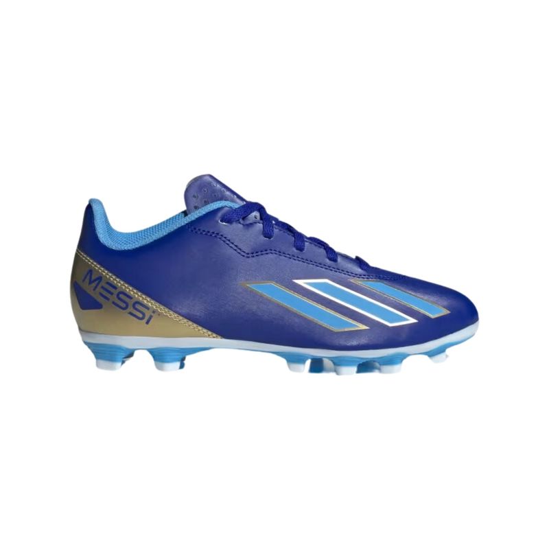 chuteira-campo-adidas-x-crazyfast-23-messi-club-infantil-azul-branca