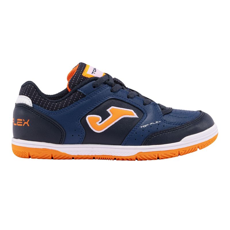 Chuteira-Futsal-Joma-Top-Flex-Infantil---Azul-Laranja