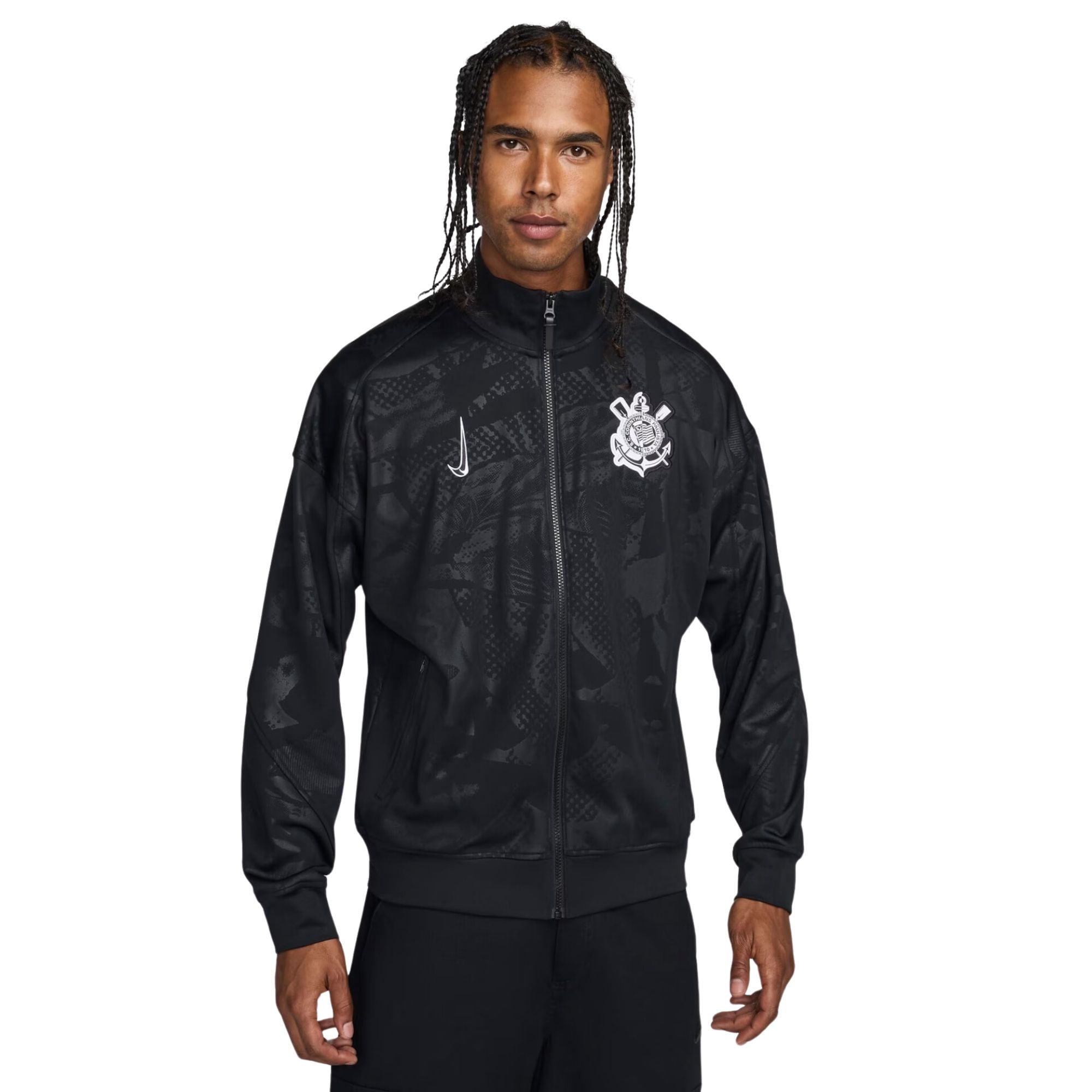 Jaqueta Corinthians III 2024/25 Nike Masculina - Preta/Branca